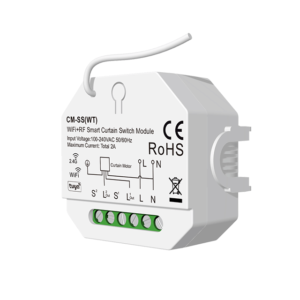 CM-SS(WT) - Controlador de estores inteligente WiFi+RF (compatível com Tuya)
