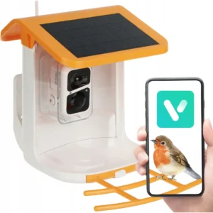 Alps W31BF1-VICOHOME - Alimentador de pássaros inteligente WiFi Solar c/ câmara 2Mpx 95º + Áudio