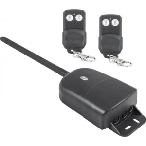 Jolly Line - Central receptora de garagem c/ 2 telecomandos universais 433Mhz (2 teclas) - exterior