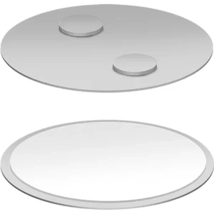 Logilink SC0017 - Suporte para detectores (sem furos) auto-adesivo c/ íman - Ø40mm
