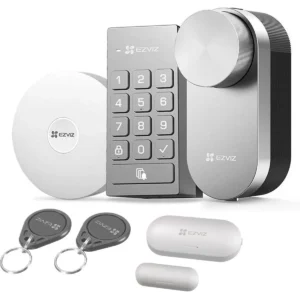Ezviz DL01 KIT - Kit Fechadura universal inteligente Zigbee c/ Gateway, teclado numérico e sensor