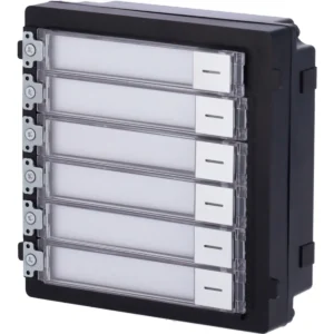 Hikvision DS-KD-KK - Módulo botoneira de 6 botões p/ Videoporteiro modular HD de 2 Fios