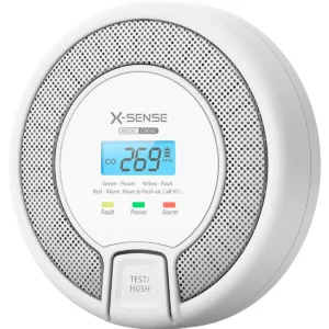 X-Sense CO03D - Detector/alarme autónomo de monóxido de carbono 85dB