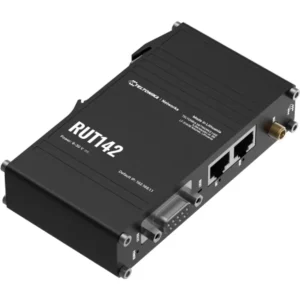 TELTONIKA Networks RUT142 - Router industrial Wi-Fi 4 & Ethernet 10/100 c/ protocolos de automação e controlo + RS232