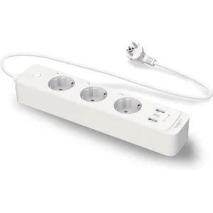 TP-Link Tapo P300 - Bloco de 3 tomadas inteligentes (WiFi) c/ 2xUSB-A + 1xUSB-C PD - cabo (3x1.5mm²) 1.5m