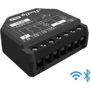 Shelly 2PM Gen3 (Shutter) - Módulo interruptor duplo para automação Wifi c/ controle de estores elétricos e medição de energia