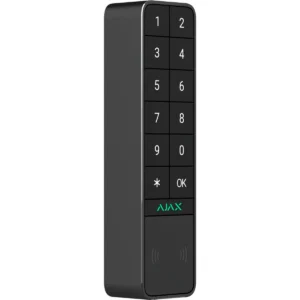 Ajax KEYPADOUTDOOR-B - Leitor de controlo de acesso c/ PIN + RFID + Bluetooth + cartão Ajax - teclado retroiluminado - IP66 / IK08