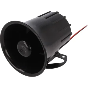 SYR-310AQ - Sirene dinâmica 5..12VDC 115dB 1200mA 1 tom - Ø100x105mm