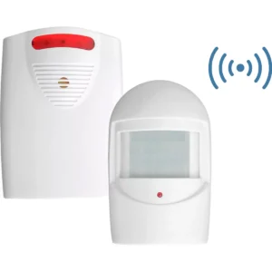 Orno OR-MA-717 - Kit de mini-alarme sem fios 90dB + Luminoso c/ sensor PIR - 8m - IP44