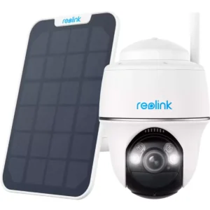 Reolink RL-ARGUS-B430-SOLARKIT-W (Argus PT) - Câmara IP (Wi-Fi) Pan/Tilt 2K 5MP 3.17mm IR+LED 10m c/ bateria + painel solar - IP65