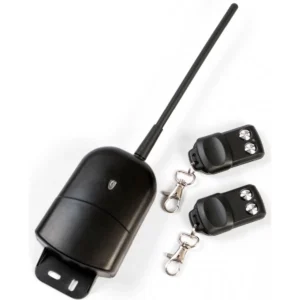 Superior SUPRK002 - Central receptora de garagem c/ 2 telecomandos universais 433Mhz (2 teclas) - exterior