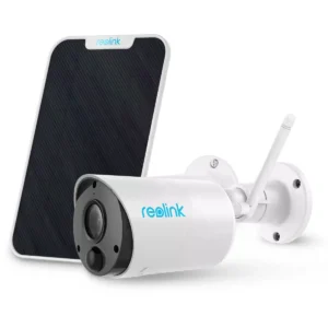 Reolink Argus Series B320 Solar (Argus Eco) - Câmara IP (Wi-Fi) Bullet 3MP c/ bateria, sensor PIR, IR 10m e painel solar - IP65