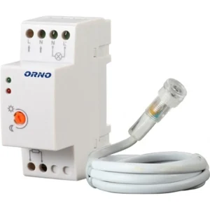 Orno OR-CR-219 - Sensor crepuscular com sonda externa para calha DIN 230VAC 3000W