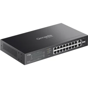 TP-Link ES220GP - Switch 18P (16x PoE+) + 2x SFP Gigabit Easy Managed c/ gestão Omada p/desktop ou rack