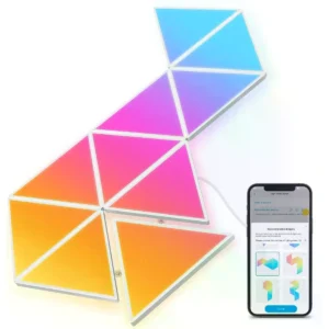 Govee H6067 - Painéis LED RGBIC Triangulares Linkáveis e Inteligentes (WiFi + BT) - Kit 10 Uni.