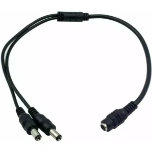 Distribuidor de alimentação DC ø5.5x2.1mm (1 entrada / 2 saídas) - 30cm