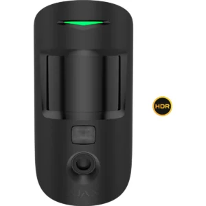 Ajax MOTIONCAM-HDR-B - Sensor de movimento PIR c/ câmara VGA HDR para parede - preto