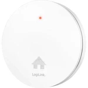 Logilink SC0019 - Detector/alarme de fumo ultra-plano 85dB sem fios (10 anos vida de bateria)