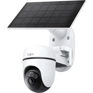 TP-Link Tapo TC90 KIT - Câmara IP (Wi-Fi) Pan/Tilt 2K 3MP 4mm IR 10m c/ bateria + painel solar - IP65