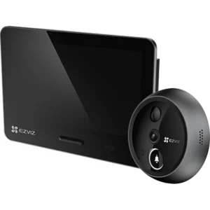 Ezviz EP4 4K Silver - Videoporteiro inteligente WiFi (olho mágico) 4K com display 5.5"