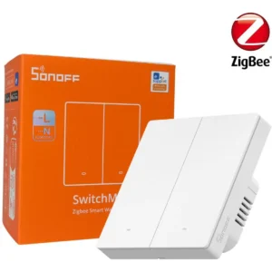Sonoff ZBM5-2C-86W - Interruptor duplo (2 Gang) Smart Zigbee de encastrar - standalone - Branco