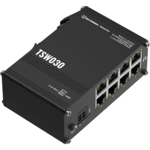 TELTONIKA Networks TSW030 - Switch 8P 10/100Mbps para calha DIN