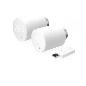 Shelly BLU TRV 2-pack - Cabeça de Válvula Termostática controlada por Bluetooth [2 unid.] + Gateway Gen3