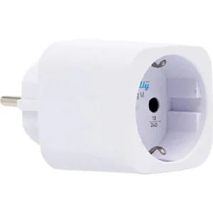 Shelly Plug M Gen3 White - Tomada inteligente WiFi Matter c/ medidor de consumo 230VAC 13A 3000W - Branca