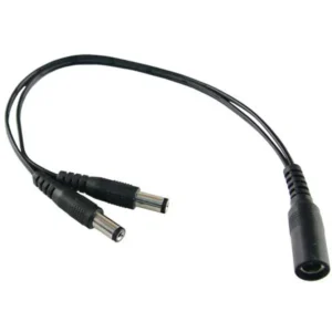 Distribuidor de alimentação DC ø5.5x2.1mm (1 entrada / 2 saídas)