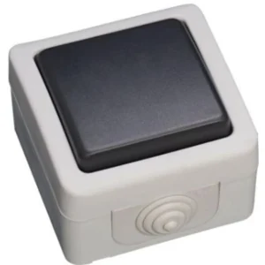 GSC Evolution - Pulsador estanque 10A 250V IP54 - cinzento