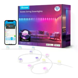 Govee H608A - Cordão de Downlights RGBIC Inteligente (WiFi) 25 LEDs - 5m