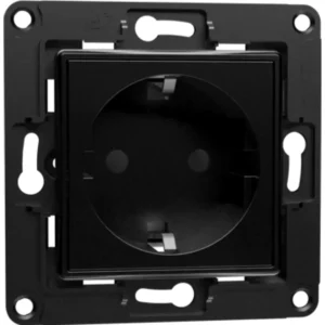Shelly Wall Socket EU - Tomada Schuko 16A 250V - Preto