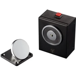 YD-604 - Retentor eletromagnético de portas simples (força~50kg) 12/24VDC
