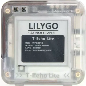 LILYGO T-Echo Lite 433Mhz [H747-C] - LoRa Node com nRF52840, SX1262 e Ecrã E-Paper 1.22'', Compatível com Meshtastic - Com Caixa