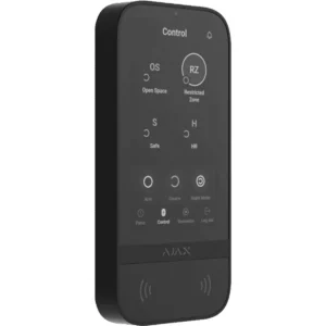 Ajax KEYPADTOUCHSCREEN-B - Teclado sem fios com ecrã tátil e leitor RFID para controlar um sistema Ajax - preto