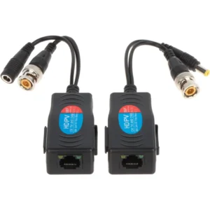 Transmissor de video passivo BNC via UTP - Rj45 com alimentação (par)