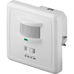 Goobay - Sensor infravermelho de movimento (160º) e som para interior - ligação efectuada com 2 fios