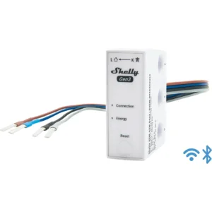 Shelly 3EM-63W Gen3 - Módulo medidor de consumo trifásico WiFi c/ 3 TC's incorporados de 63A e Fios