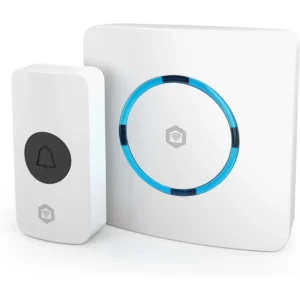 Nedis WIFIDB11CWT - Campainha sem fios Wi-Fi c/ botão a pilha 60 melodias - 100 m