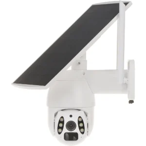 APTI APTI-W21S4-TUYA-S2 - Câmara IP (Wi-Fi) Pan/Tilt 3MP 3.6mm IR 30m c/ bateria, Luz e painel solar (compat. c/ Tuya) - IP66