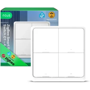 NOUS C1 - Interruptor Inteligente de 4 botões Zigbee