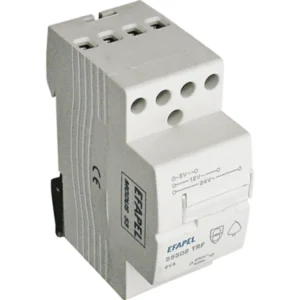 Efapel 55508TRF - Fonte de alimentação/transformador de campainha 8/12/24VAC 8VA para calha DIN