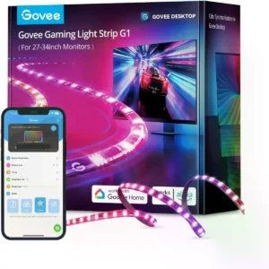 Govee H6609 - Fita LED RGBIC BackLight para monitor (27-34'') inteligente (WiFi + BT)