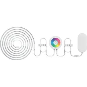 Nivian Smart NVS-RGBSTRIP-2-W - Fita de LEDs RGB inteligente Wi-Fi 12W c/ controlador (compatível c/ Tuya) - 2.0m