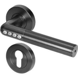 Orno OR-ZS-850/B - Maçaneta de porta inteligente Bluetooth com código de bloqueio - preto