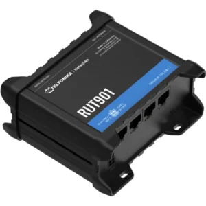 TELTONIKA Networks RUT901 - Router industrial 4G LTE Cat4 Dual-SIM c/ 4 x portas Ethernet + WiFi + I/O digital