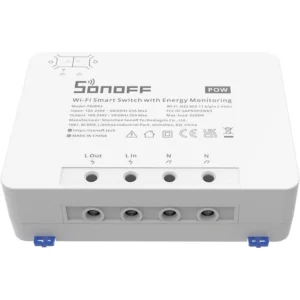 Sonoff POWR3 - Interruptor Inteligente Wi-Fi de alta potência (25A) c/ medição de energia