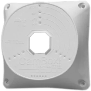 Caixa de conexões para câmaras domo 128x128x33mm - CamBox CBOX-NX7-7777