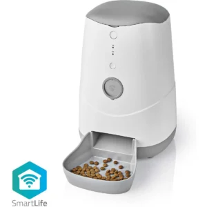 Nedis WIFIPET10CWT - Dispensador de ração Inteligente para animais domésticos (compatível c/ Tuya) SmartLife