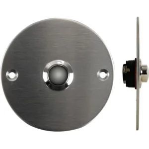 Botão para campainha em aço inoxidável NO - Ø75mm